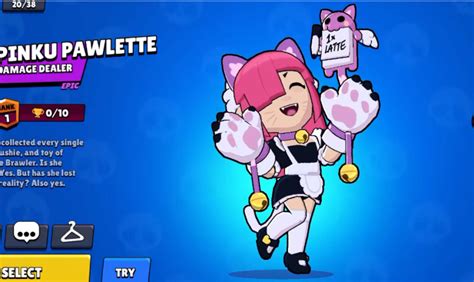 pawlette brawl stars|brawl stars colette pinku pawlette.